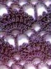 Узор крючком - веер, фото