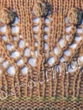 Ажурный узор спицами с шишечками