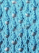 Сетчатый узор спицами, фото