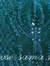 Сложный узор спицами