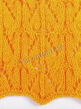 Узор спицами - Вертикальная дорожка, фото