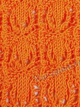 Узор спицами - ажурные полосы, фото