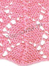 Узор спицами - ажурный