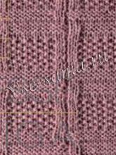 Узор спицами - два узора