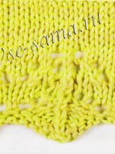 Узор спицами - кайма ажурная, образец