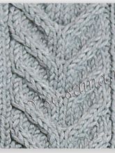 Узор спицами - красивая коса, фото