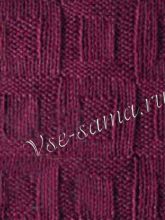 Узор спицами - квадратные окошки