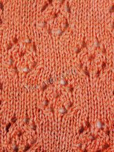 Узор спицами - мелкие цветы, фото