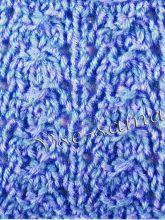 Фото узора спицами - морозные узоры