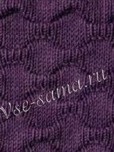 Узор спицами - рельефный фантазийный 1