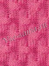 Узор спицами - рельефный фантазийный 4