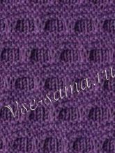 Узор спицами - рельефный фантазийный 5