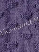 Узор спицами - рельефный фантазийный