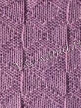 Узор спицами - ромбики и треугольники 2