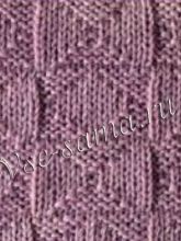 Узор спицами - ромбики и треугольники