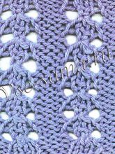 Узор спицами - вертикальные полоски