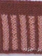 Узор спицами - Гофрированная резинка