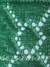 Узор спицами - ажурные восьмерки