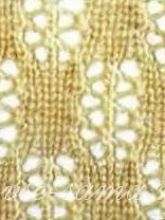 Узор спицами - легкий ажур