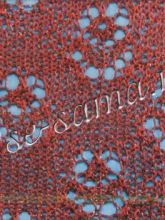 Вязаный ажурный узор