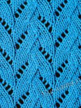 Узор спицами елочка