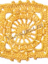 Узор крючком - Квадрат, фото