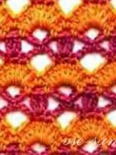 Узор крючком - разноцветье, фото